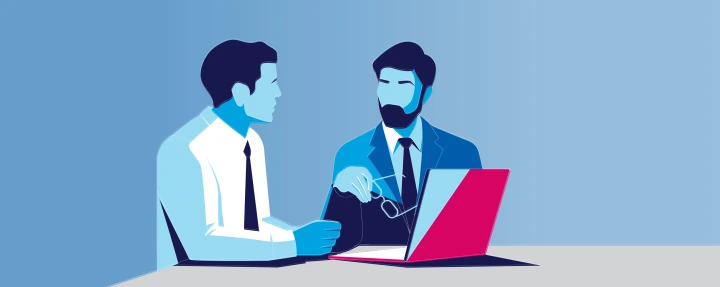 Bank for Entrepreneurs best practice DB Men in dialogue 3b Flat Line Red