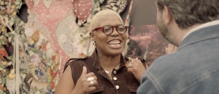 Matthew McLean stood outside Frieze LA 2026