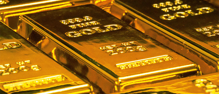 Dark‑toned design highlighting gold and silver demand theme