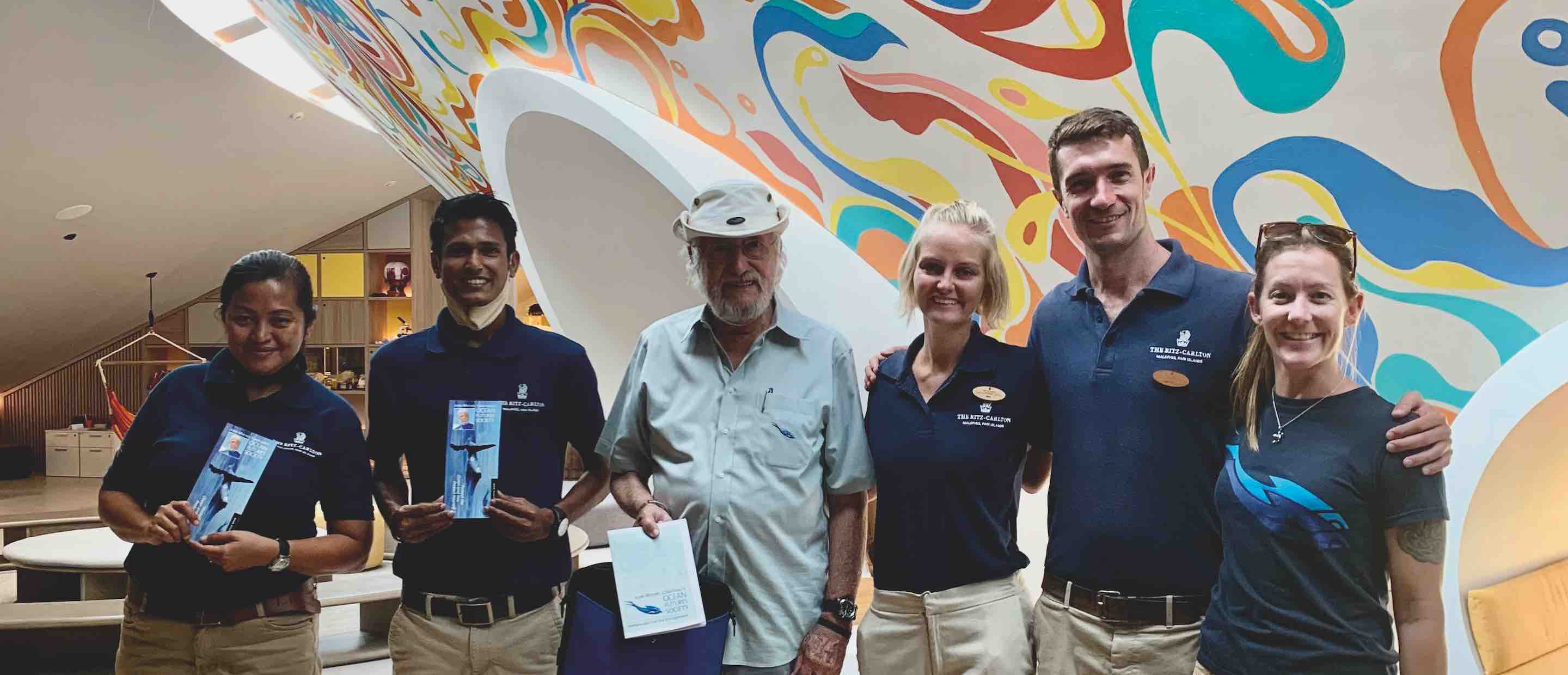Ocean conservation leader Jean‑Michel Cousteau with the Ritz-Carlton