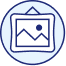 Icon illustrating fine art lending services for wealth management