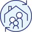 Estate and wealth planning illustration showing property, finances and asset management