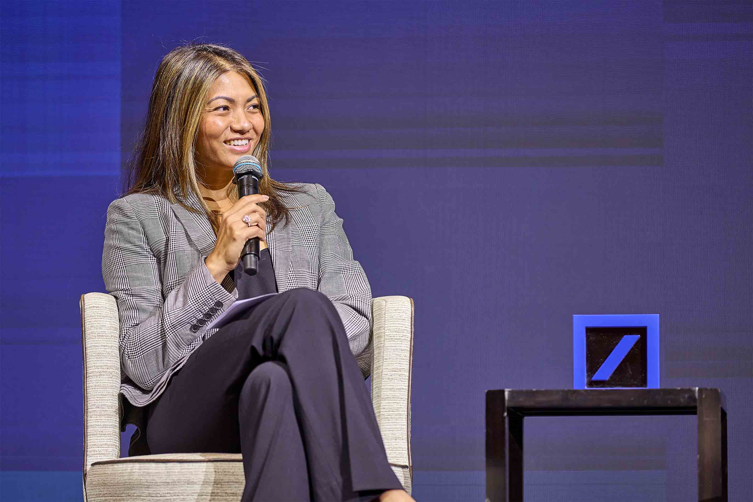 Shaline Gnanalingam at family office forum on investment strategies