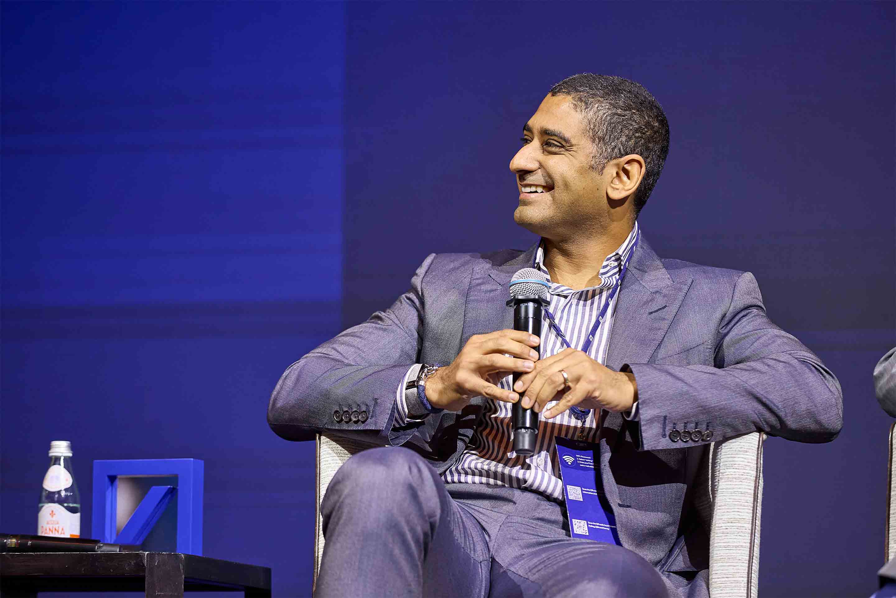 Usama Barwani at family office forum on investment strategies